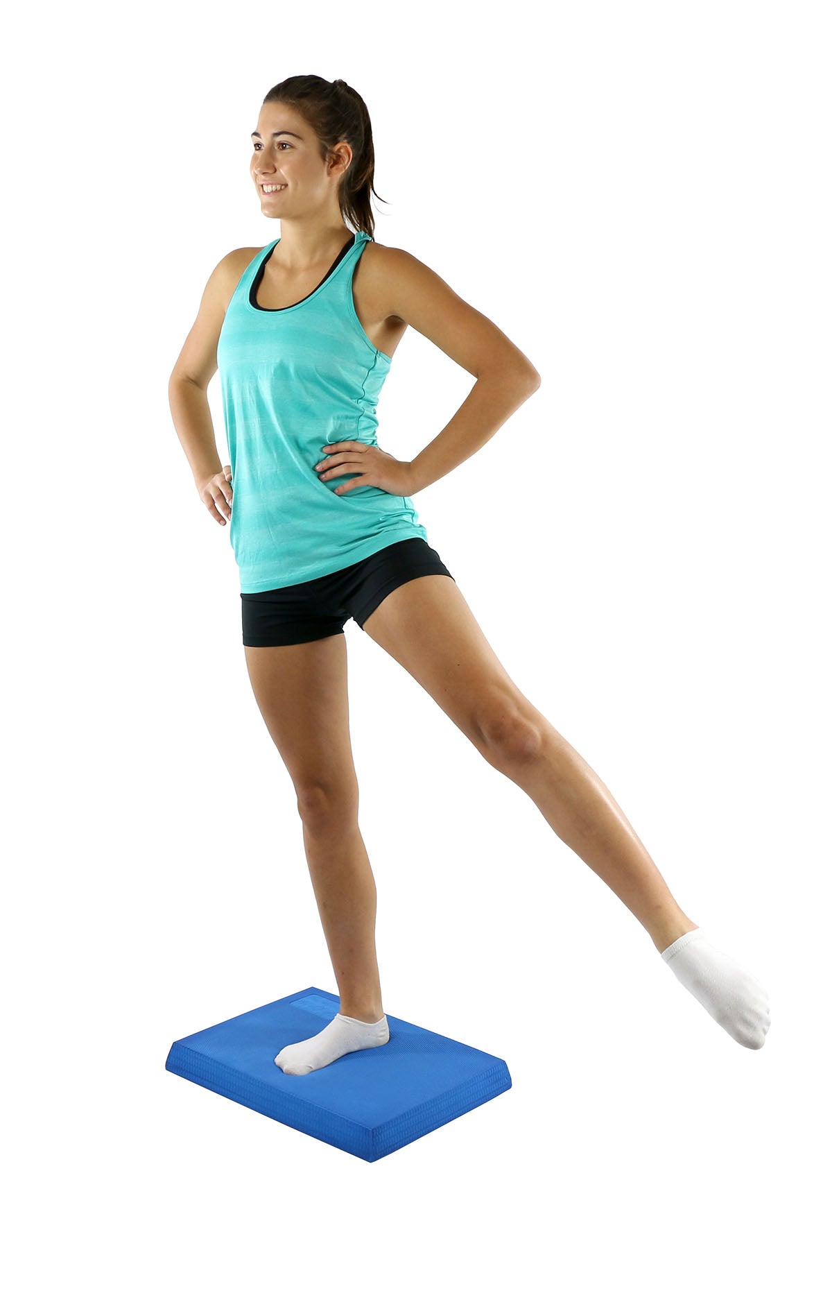 CanDo balance pad, 16" x 20" x 2.5", blue