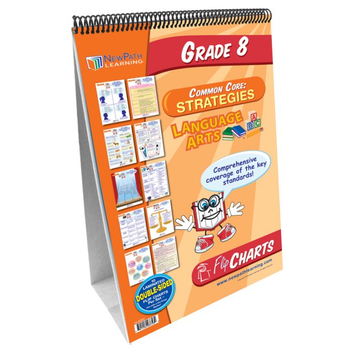 ELA Common Core Strategies Flip Charts - Grade 8