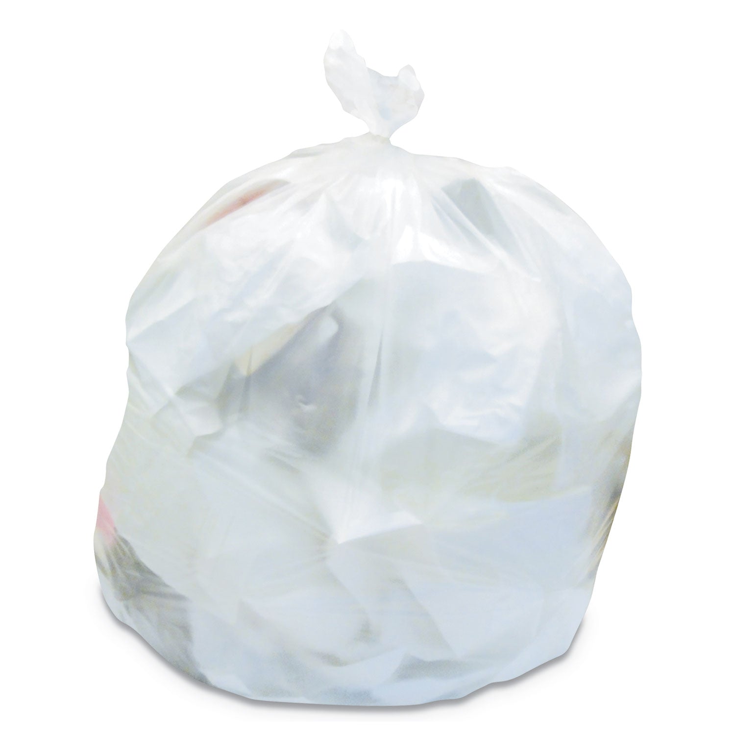 Linear Low-Density Can Liners, 60 Gal, 2 Mil, 38" X 58", Clear, 100/carton