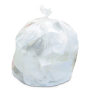 Linear Low-Density Can Liners, 60 Gal, 2 Mil, 38" X 58", Clear, 100/carton
