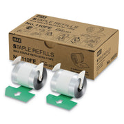 9/16" Leg - Holds 100 Sheet(s) - for Paper - Silver - 4000 Per Cartridge - 1 Box