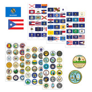 2 Sets - 12 Sheets 216 Stickers