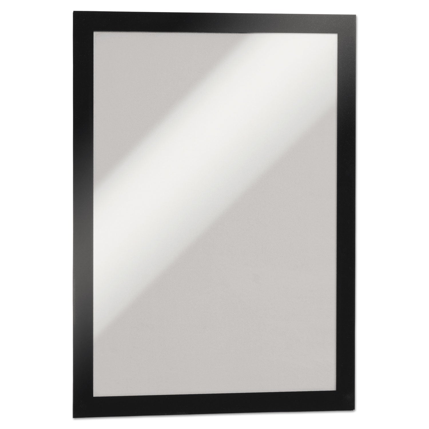 9" x 14" Frame Size - Holds 8.50" x 11" Insert - Rectangle - Horizontal, Vertical - Self-adhesive, Sturdy, Magnetic - Black - 2 / Pack
