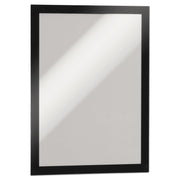 9" x 14" Frame Size - Holds 8.50" x 11" Insert - Rectangle - Horizontal, Vertical - Self-adhesive, Sturdy, Magnetic - Black - 2 / Pack