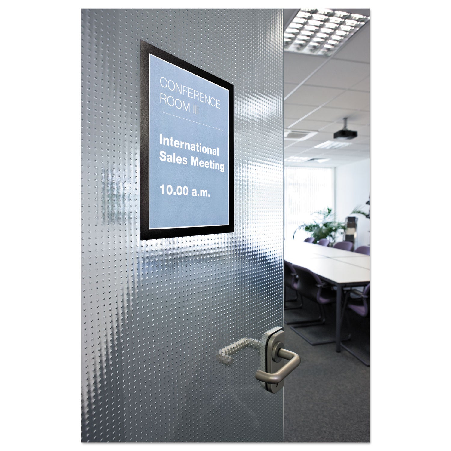 9" x 14" Frame Size - Holds 8.50" x 11" Insert - Rectangle - Horizontal, Vertical - Self-adhesive, Sturdy, Magnetic - Black - 2 / Pack