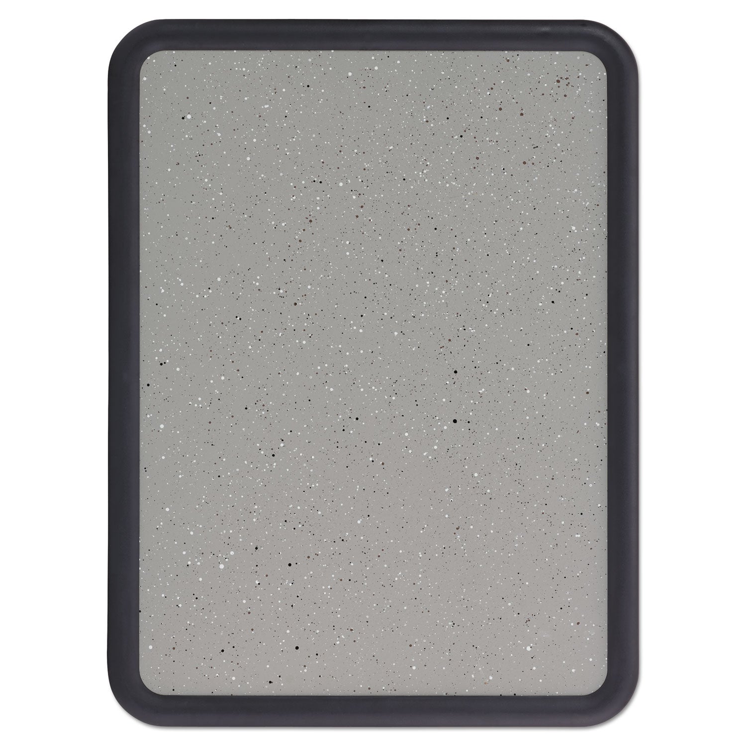 Quartet Contour Bulletin Board - 24" Board Height x 36" Board Width - Faux Granite Surface - Self-healing, Durable - Black Frame - 1 Each