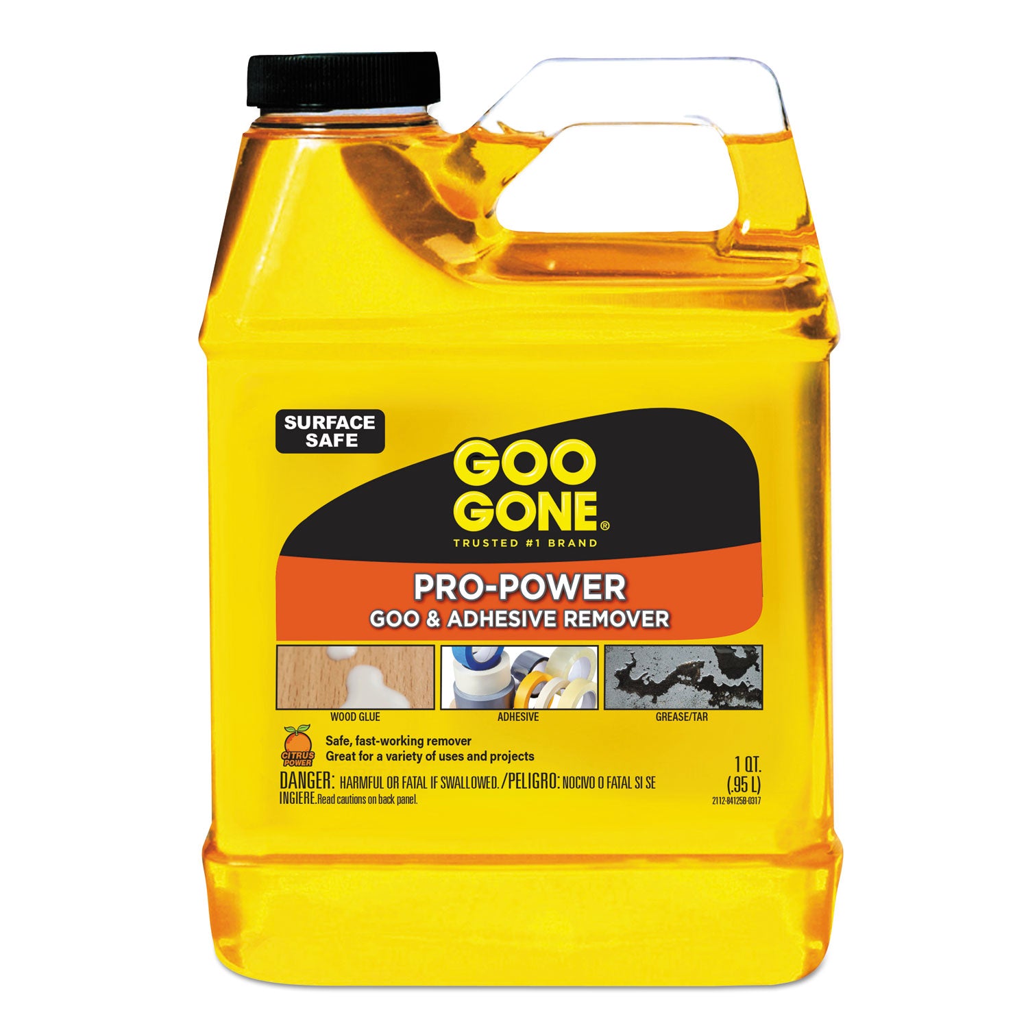 Pro-Power Cleaner, Citrus Scent, 1 Qt Bottle, 6/carton