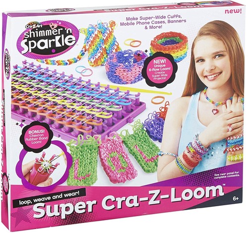 Cra-z-Art Diy Bracelet Loom Kit 2200 Latex Free Color Bands, Ages 8+