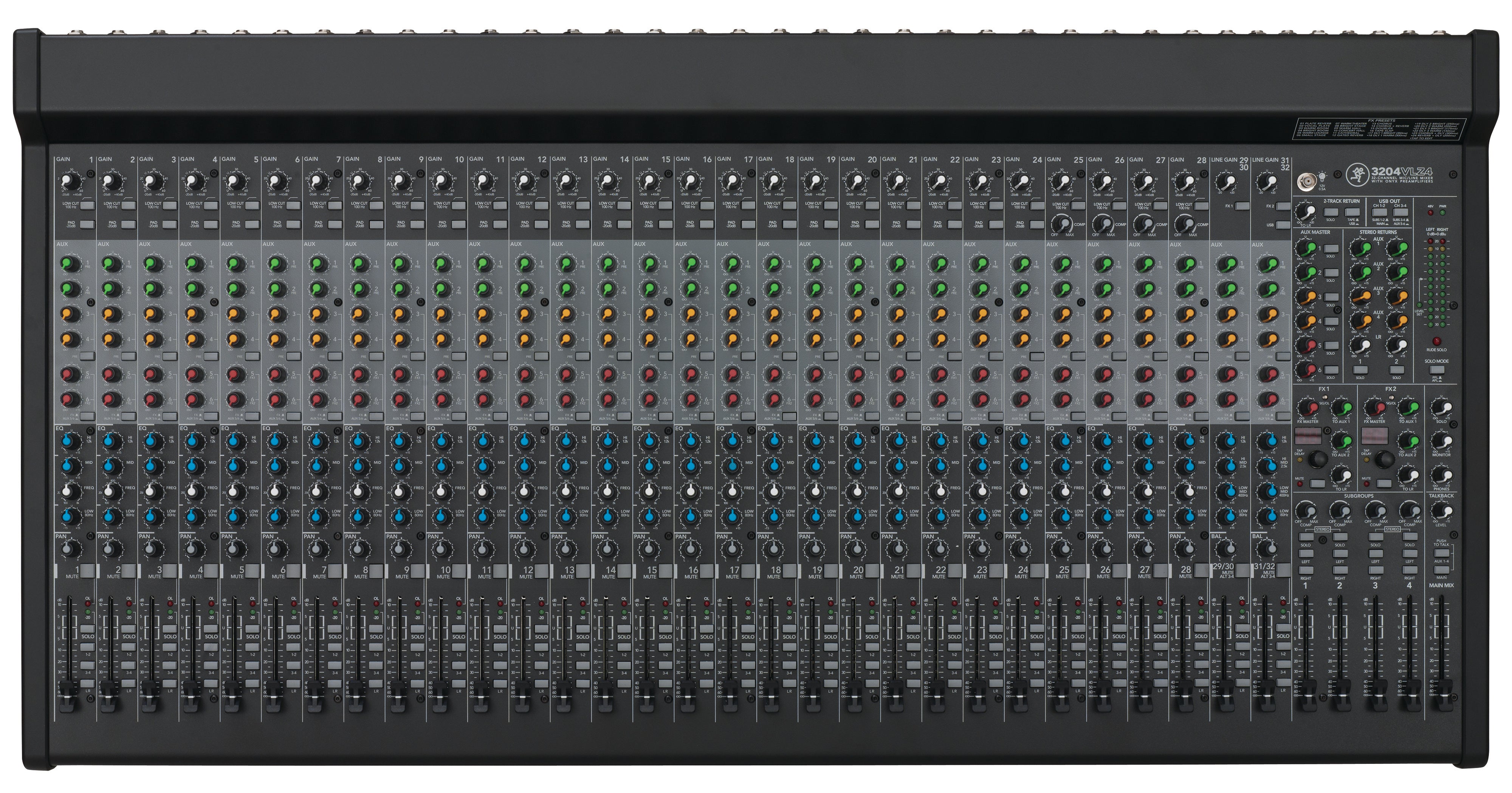 Mackie 3204VLZ4 32-Channel 4-Bus FX Mixer USB