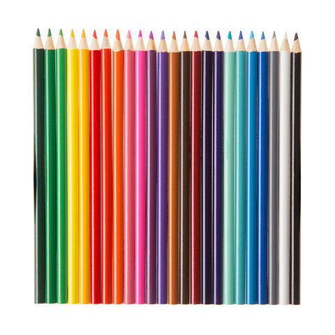 Colored Pencil 24ct Set 7in Sharpened 3.0mm Lead