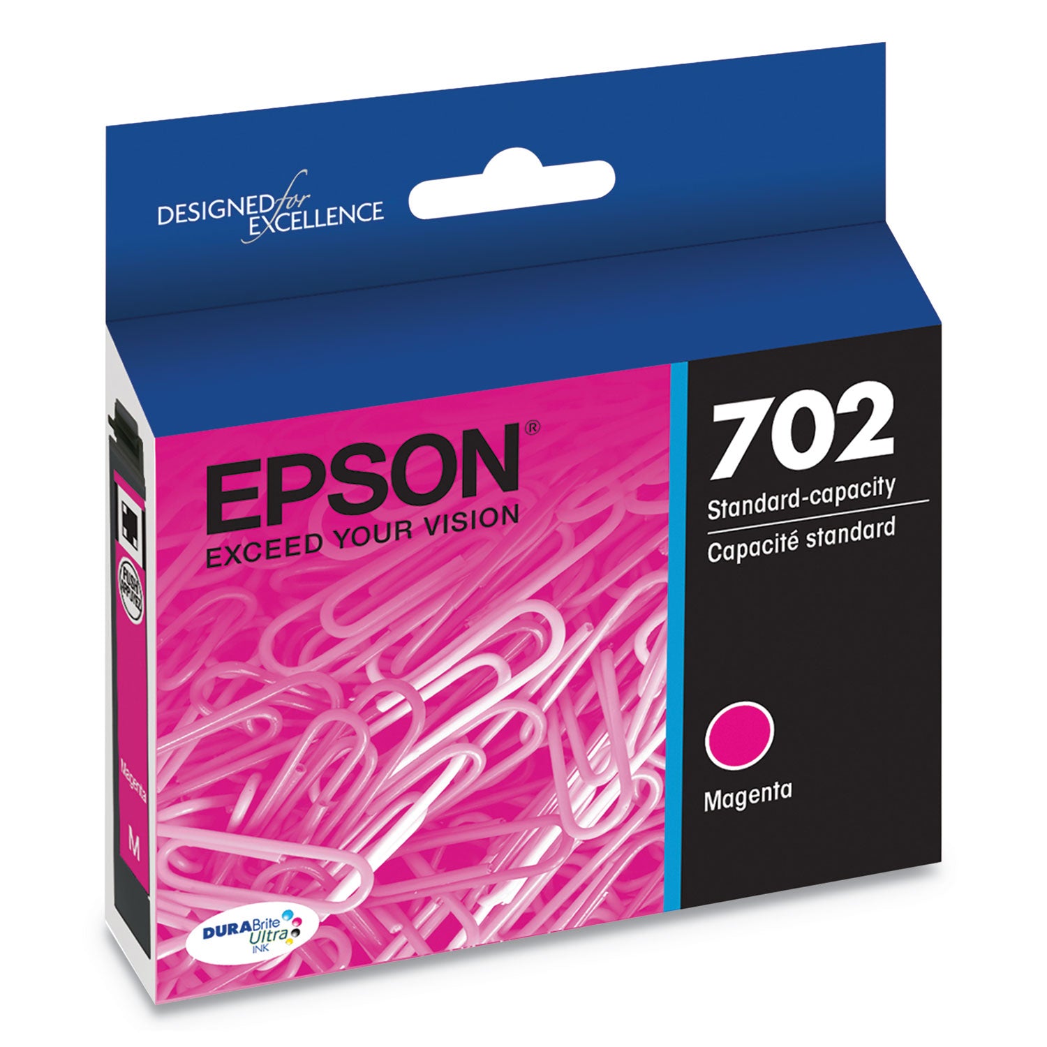 Epson DURABrite Ultra T702 Original Standard Yield Inkjet Ink Cartridge - Magenta - 1 Each