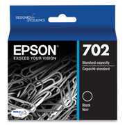 Epson DURABrite Ultra T702 Original Standard Yield Inkjet Ink Cartridge - Black - 1 Each