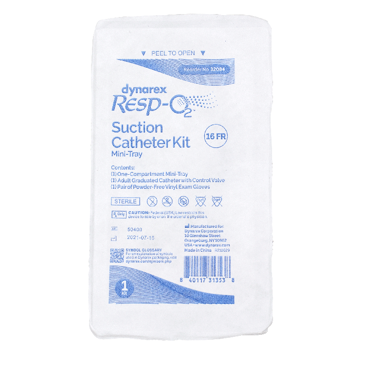 Suction Catheter Mini Kit 16FR - 100 per Case