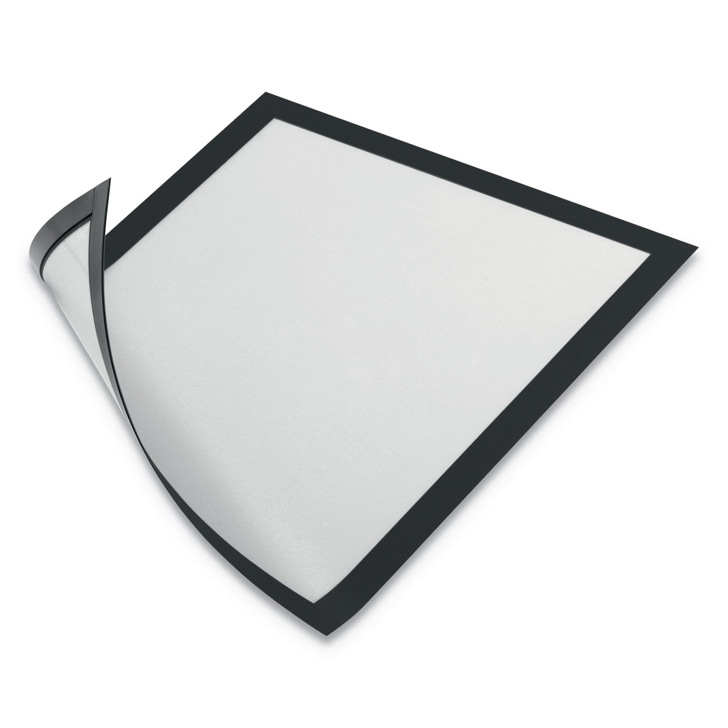 DURABLE DURAFRAME Document Frame - Holds 8.50" x 11" Insert - Rectangle - Surface - Horizontal, Vertical - Sturdy, Magnetic, Self-adhesive - Black - 2 / Pack