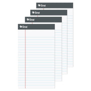 (4 EA) LEGAL PAD WHITE 50CT 5X8