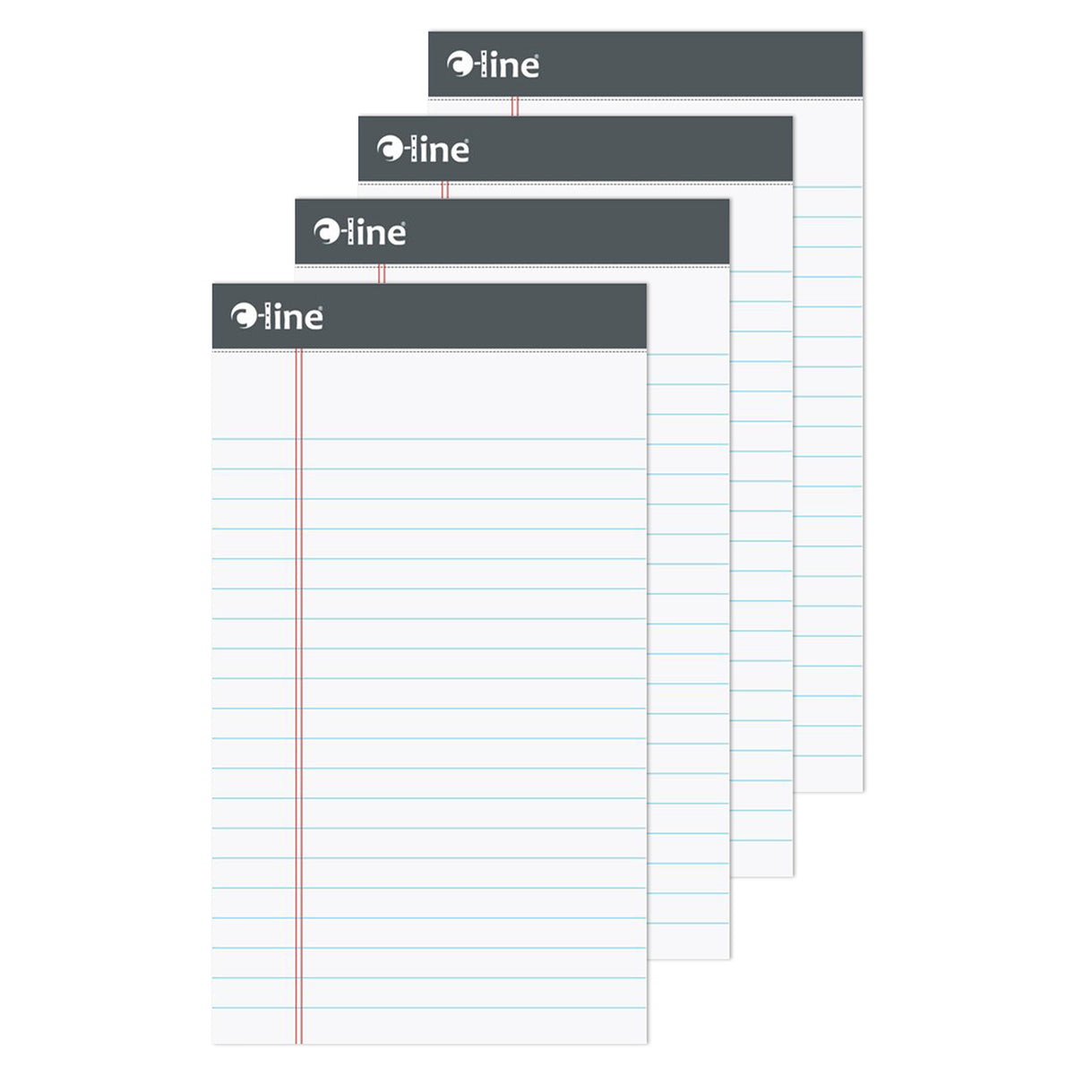 (4 EA) LEGAL PAD WHITE 50CT 5X8