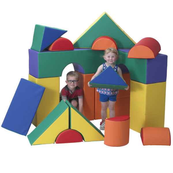 12" Module Blocks - Set of 21 (Set A) - Rainbow