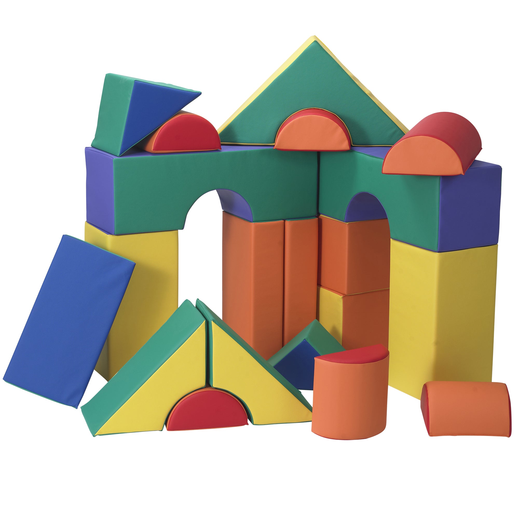 12" Module Blocks - Set of 21 (Set A) - Rainbow