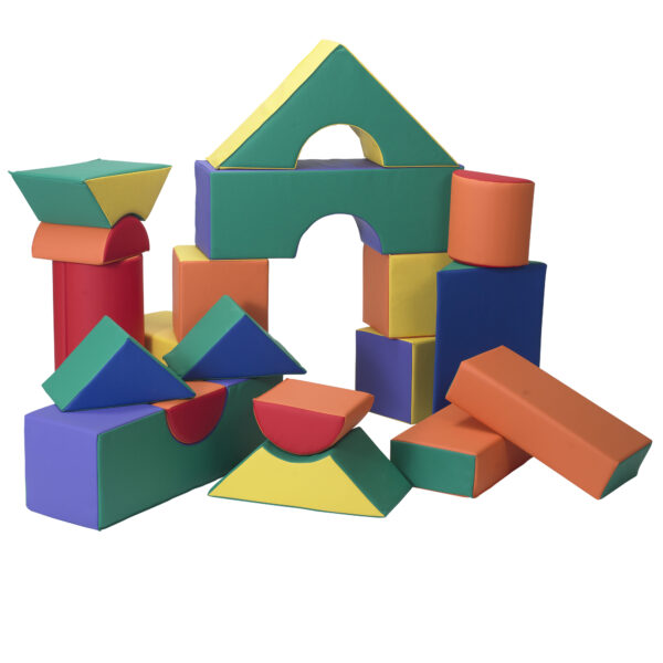 12" Module Blocks - Set of 21 (Set A) - Rainbow