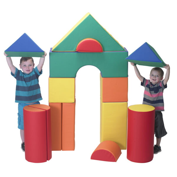12" Module Blocks - Set of 14 (Set B) - Rainbow