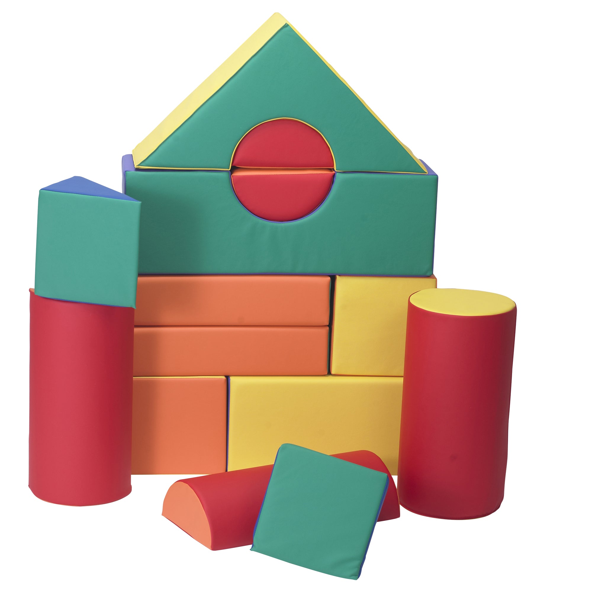 12" Module Blocks - Set of 14 (Set B) - Rainbow