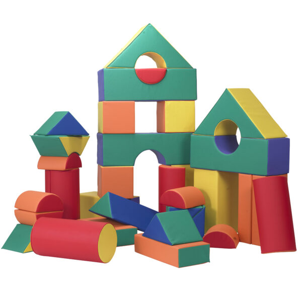 12" Module Blocks - Set of 35 (Set A and B) - Rainbow