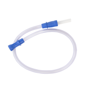 Suction Connecting Tubing w/ Male Connector, Non-Conductive,, 3/16" x 18" Tube, 100/cs