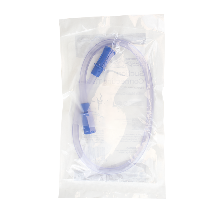 Suction Connecting Tubing w/ Male Connector, Non-Conductive,, 3/16" x 18" Tube, 100/cs