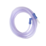 Suction Connecting Tubing w/ Male Connector, Non-Conductive,, 3/16" x 10' Tube, 50/cs