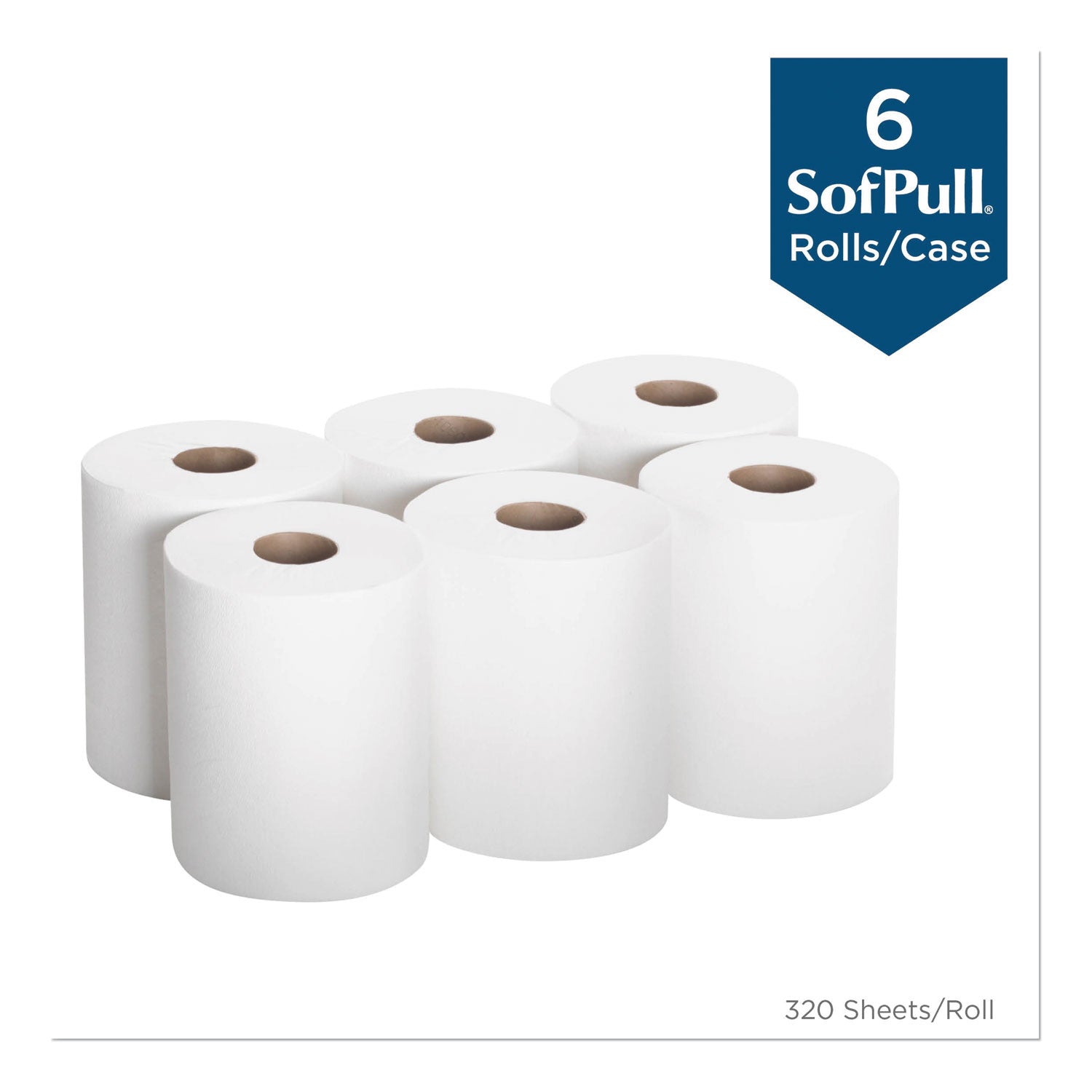 1 Ply - 15" Width x 7.80" Length - 320 Sheets/Roll - White - 6 / Carton