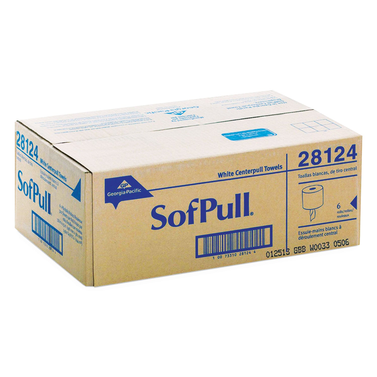 1 Ply - 15" Width x 7.80" Length - 320 Sheets/Roll - White - 6 / Carton