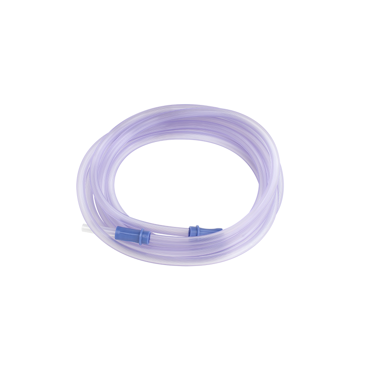 Suction Connecting Tubing w/ Male Connector, Non-Conductive,, 1/4" x 10' Tube, 50/cs