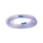 Suction Connecting Tubing w/ Male Connector, Non-Conductive, 1/4" x 12' Tube, 20/cs
