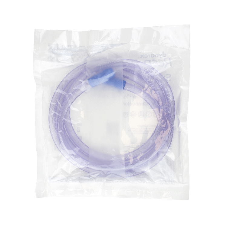 Suction Connecting Tubing w/ Male Connector, Non-Conductive, 9/32" x 6' Tube, 50/cs