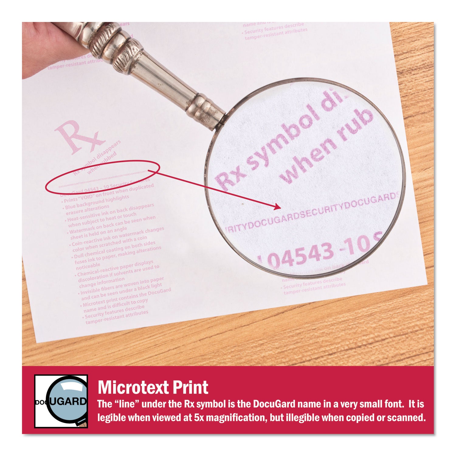 Letter - 8 1/2" x 11" - 24 lb Basis Weight - Tamper Resistant, Watermarked, Chemical Reactive, CMS Approved - Blue - 500 / Ream