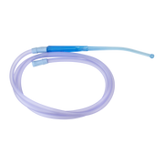 Yankauer Suction Handle, Bulb Tip - Bulb Tip - Non-Vented w/ 1/4"x6' Tubing,  - 50 per Case