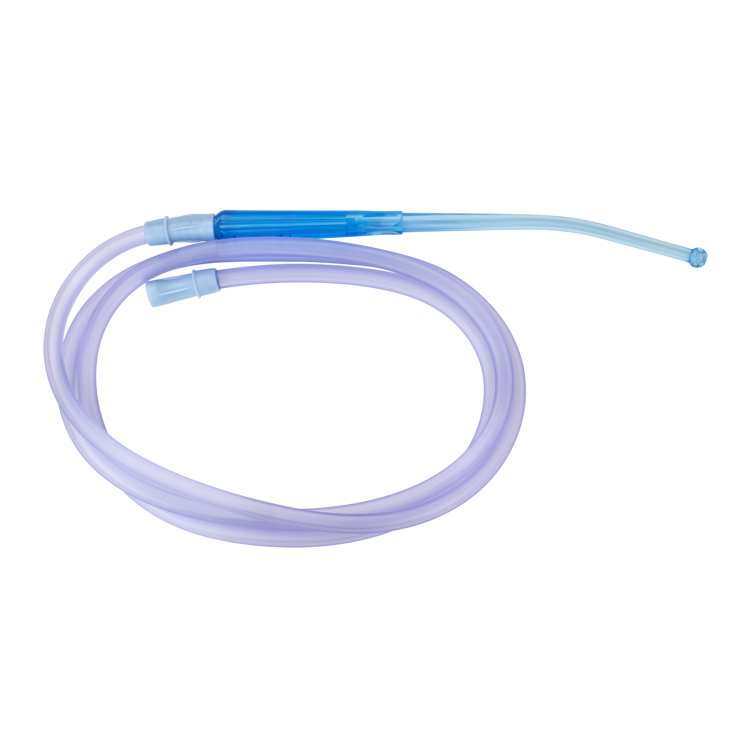 Yankauer Suction Handle, Bulb Tip - Bulb Tip - Non-Vented w/ 1/4"x6' Tubing,  - 50 per Case