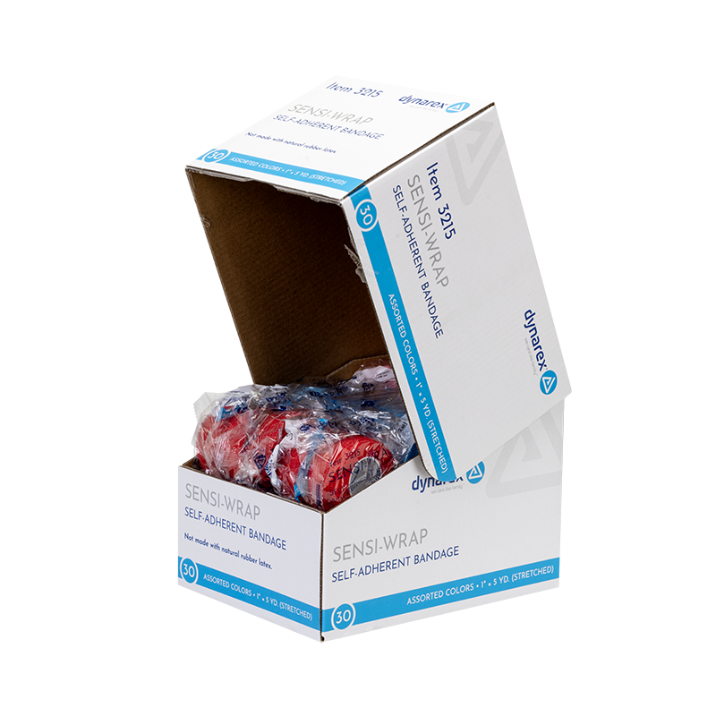 Sensi Wrap, Self-Adherent - Latex Free, 1" x 5 yd Assorted - 30 Boxes per Case