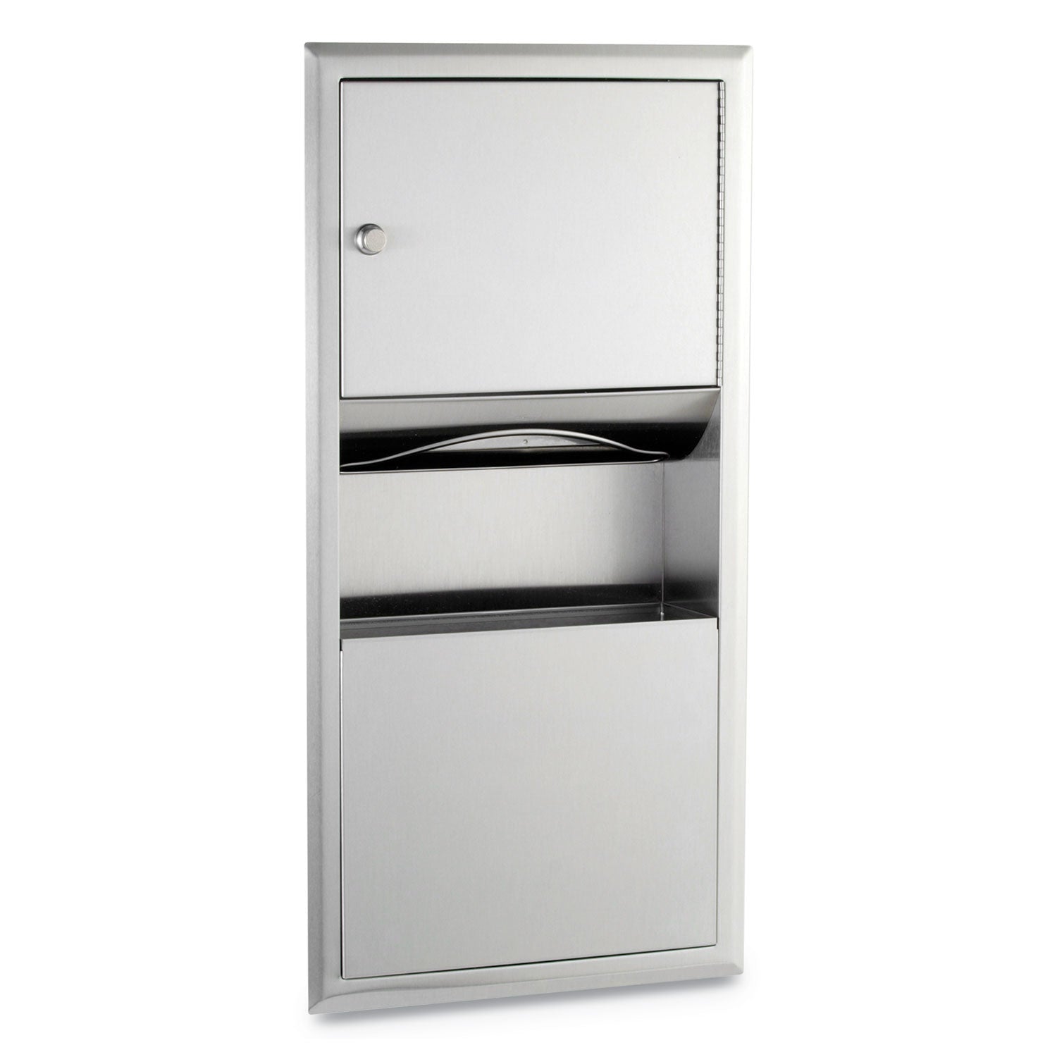 Classicseries Recessed Paper Towel Dispenser/waste Receptacle, 14 X 3.94 X 28, Stainless Steel