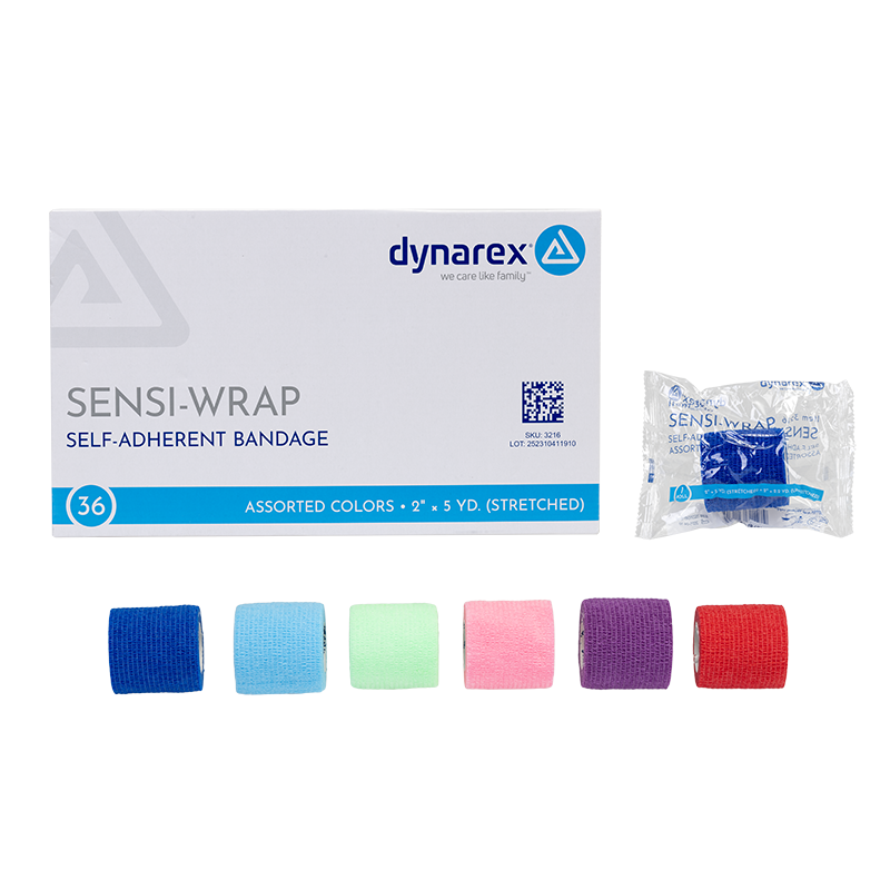 Sensi Wrap, Self-Adherent - Latex Free, 2" x 5 yd Assorted - 36 Boxes per Case