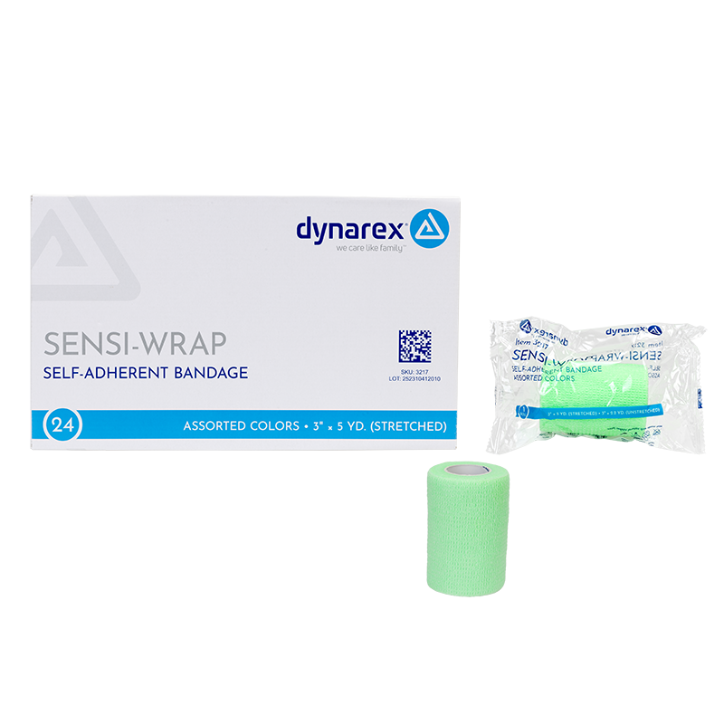 Sensi Wrap, Self-Adherent - Latex Free, 3" x 5 yd Assorted - 24 Boxes per Case