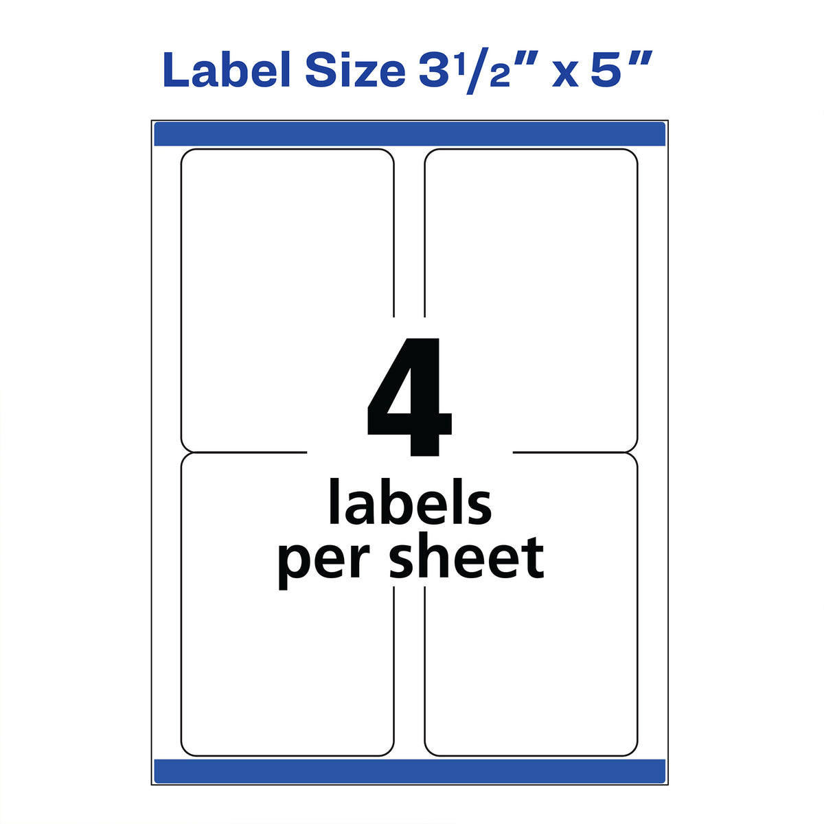 400 AVERY SHIPPING LABELS 3.5X5