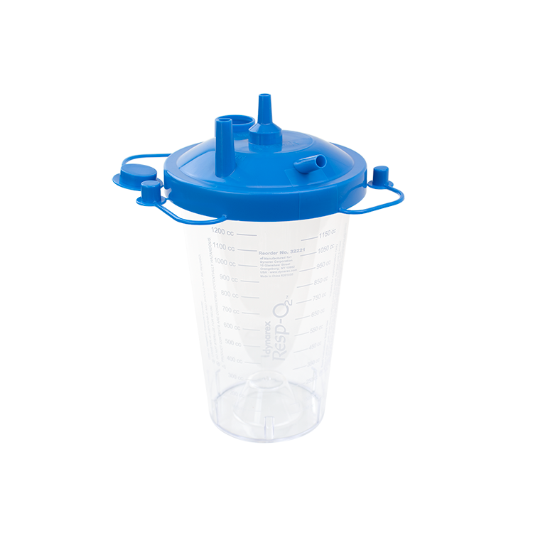 Disposable Suction Canister w/ Float Valve Shutoff, 1200cc Canister40 per Case