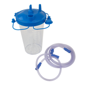 Disposable Suction Canister w/ Float Valve Shutoff, 1200cc Canister w/ Tubing - 30 per Case