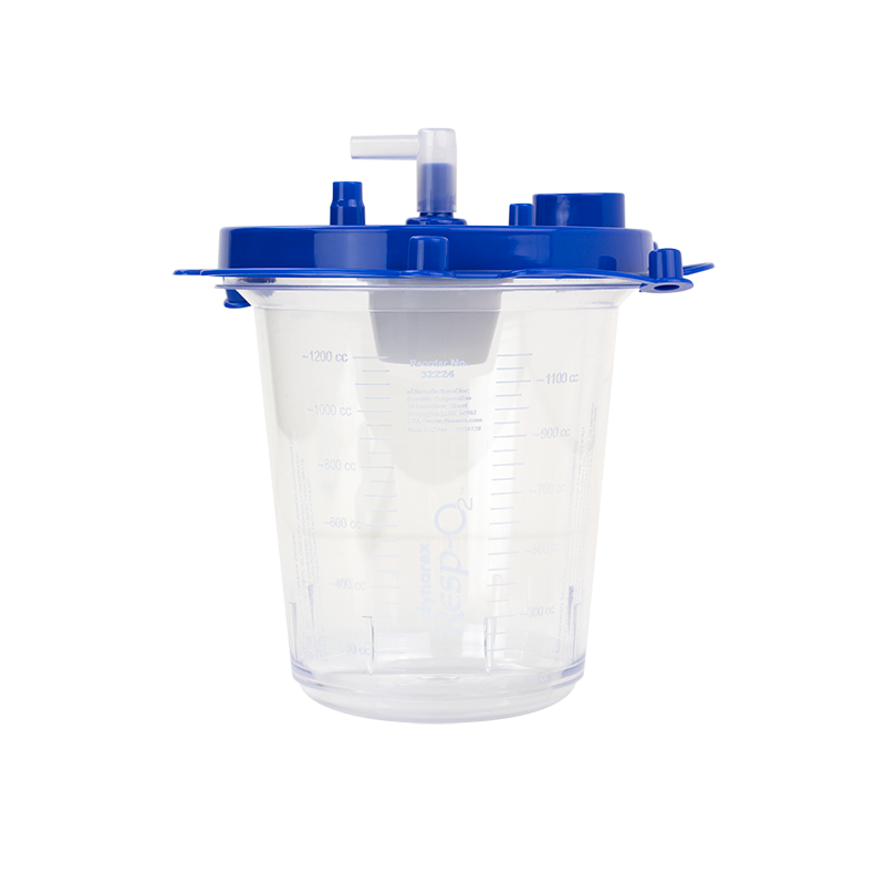 Disposable EMS Suction Canister w/Float Valve Shutoff, 1200cc EMS Canister - 30 per Case
