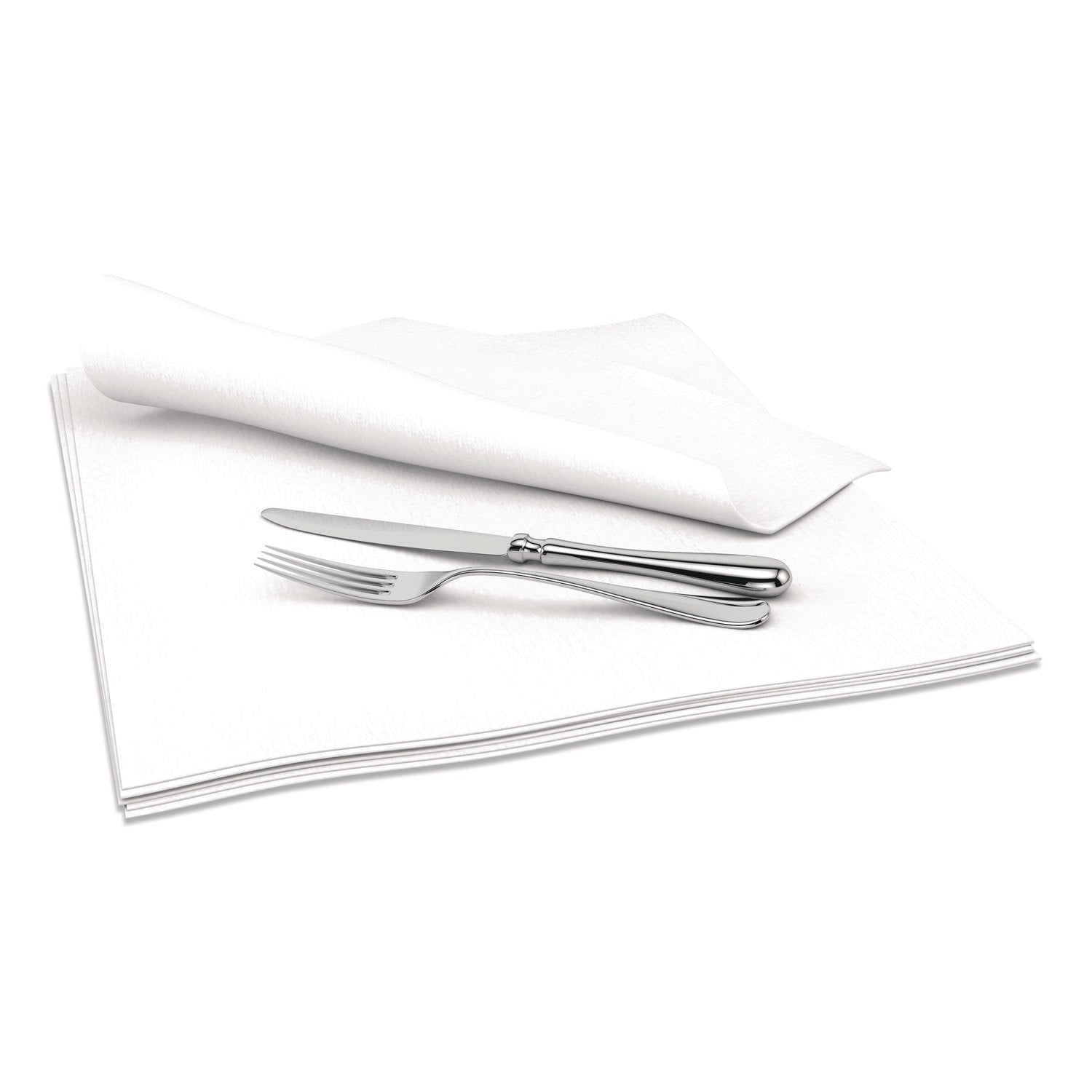 Select Dinner Napkins, 1-Ply, 15 X 15, White, 1000/carton