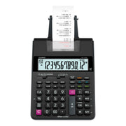 Dual Power, Two-color Printing, Easy-to-read Display, Sign Change, Compact - 12 Digits - LCD - AC Supply/Battery Powered - 4 x AA - 2.6" Height x 6.5" Width x 11.6" Length - Black - Portable - 1 Each