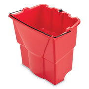 Rubbermaid Commercial WaveBrake 18 QT Dirty Water Bucket - 4.50 gal - 14" x 9.8" - Plastic - Red - 1 Each
