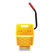 Rubbermaid Commercial WaveBrake Side Press Wringer - 8.75 gal - 31.1" x 13.4" x 15.8" - Plastic, Steel - Yellow - 1 Each