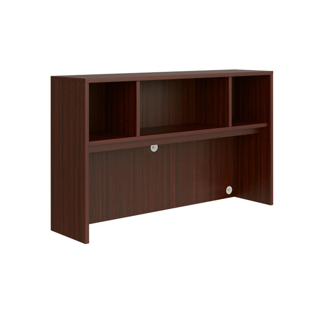 OfficeSource Laminate Open Hutch - 60"W - Mahogany
